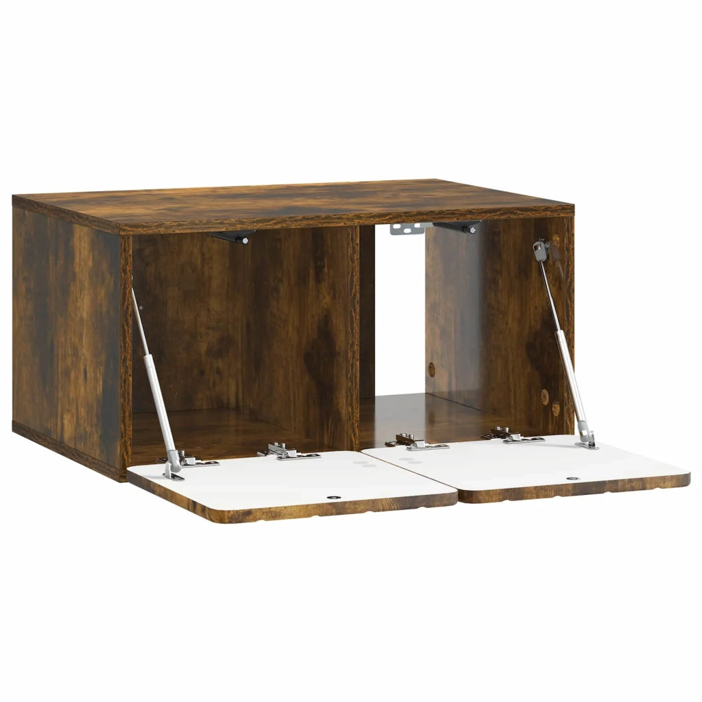 Mobile TV da Muro | Armadietto TV | Mobile Porta TV Rovere Fumo 59,5 x 41 x 30 cm