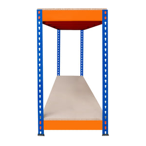 Banco da Lavoro a 2 Ripiani S-Rax - Postazione di lavoro 300kg - 180x45x90cm