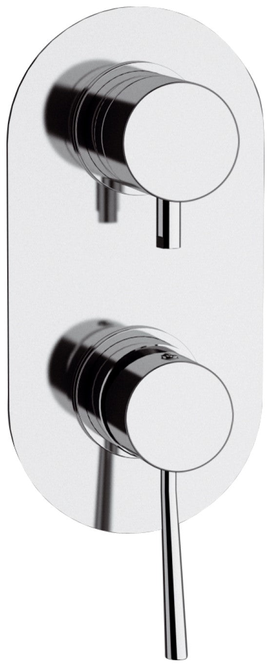 Rubinetto doccia con deviatore a due posizioni serie minimal