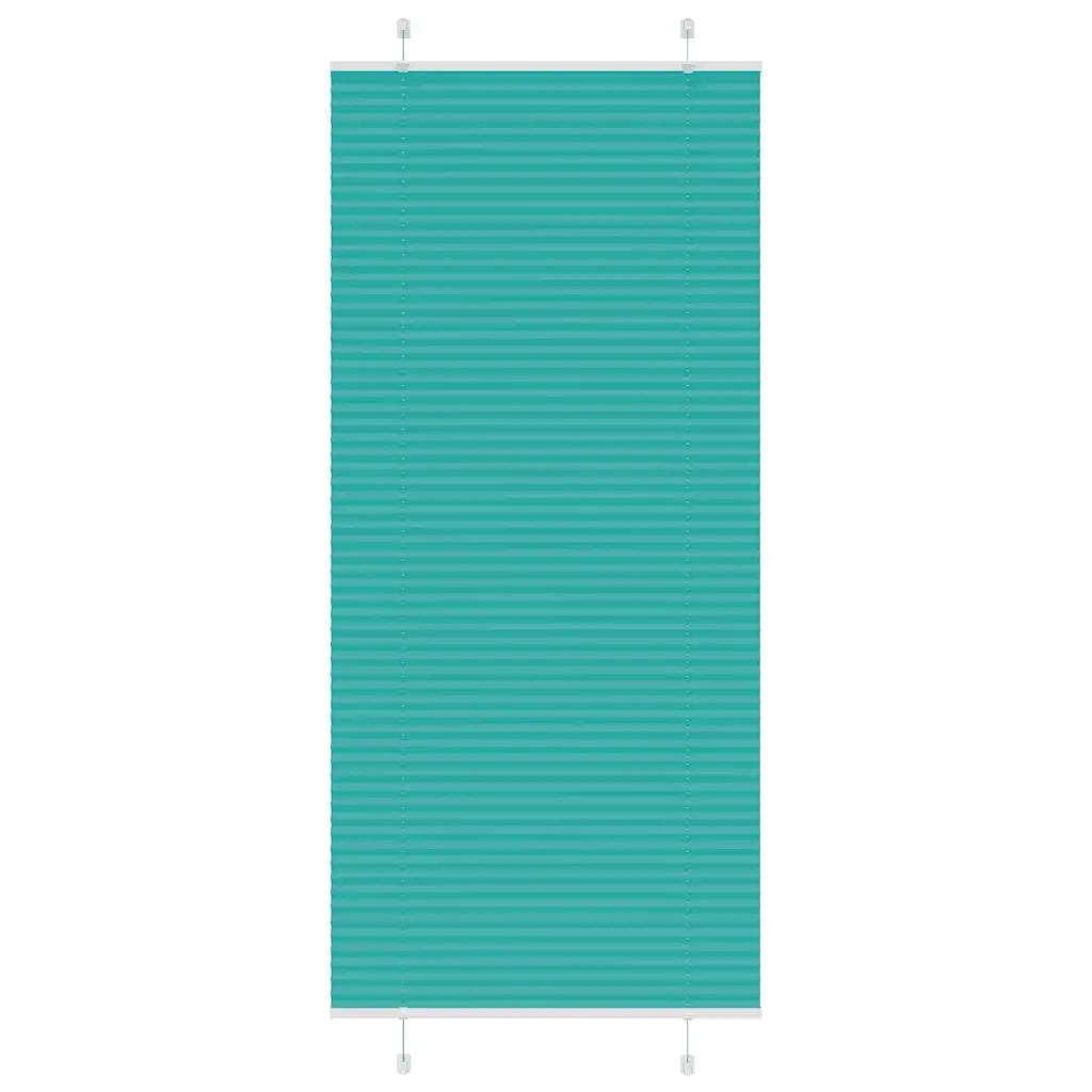 Tenda Plissettata Verde petrolio 95x200 cm Larghezza Tessuto