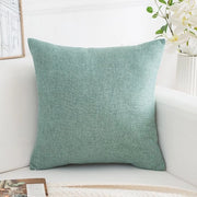 Set di cuscini per divani - Set da 2 - Cuscini di lino fine - Cuscini di comfort per decorazione - Copertine di cuscini moderne decorative - Per divano Sala da pranzo Divano Terrazzo - 55x55cm - Verde