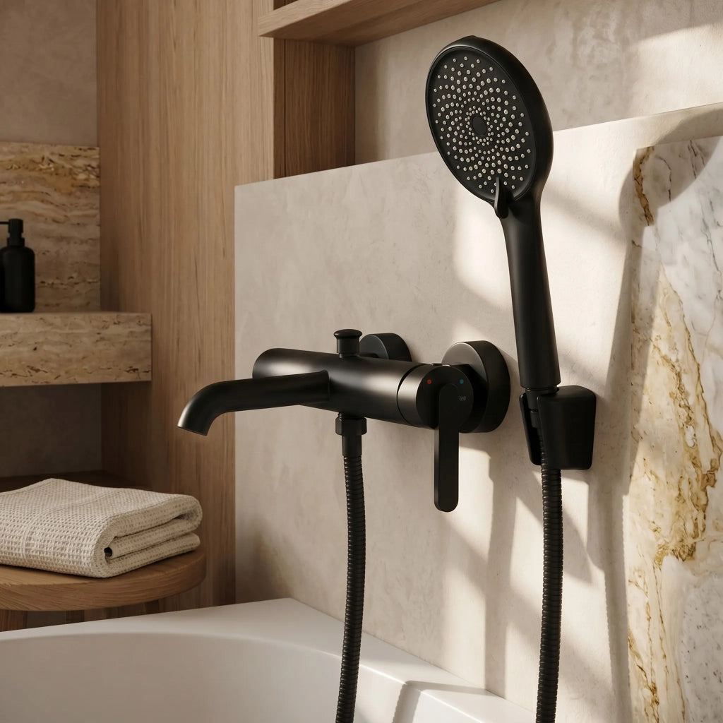 Rubinetto Da Vasca Rea Ontario Side Black