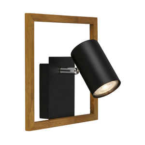 Spot Contemporaneo Frey Metallo Nero 1 Luce Gu10