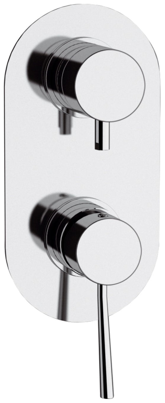 Rubinetto doccia con deviatore a tre vie serie minimal