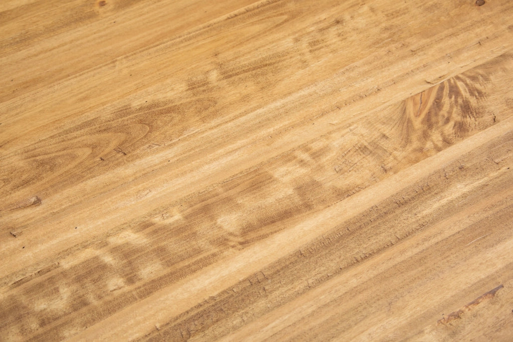 Biscottini Tavolo allungabile Country in legno massello di tiglio finitura naturale. Made in Italy