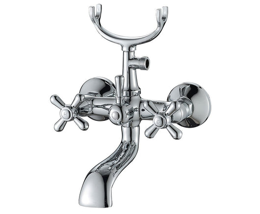 Rubinetto vasca con maniglia a stella, completo