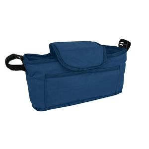 Organizer per Passeggino per Animali Blu Navy con Cinghie a Strappo e Tasche