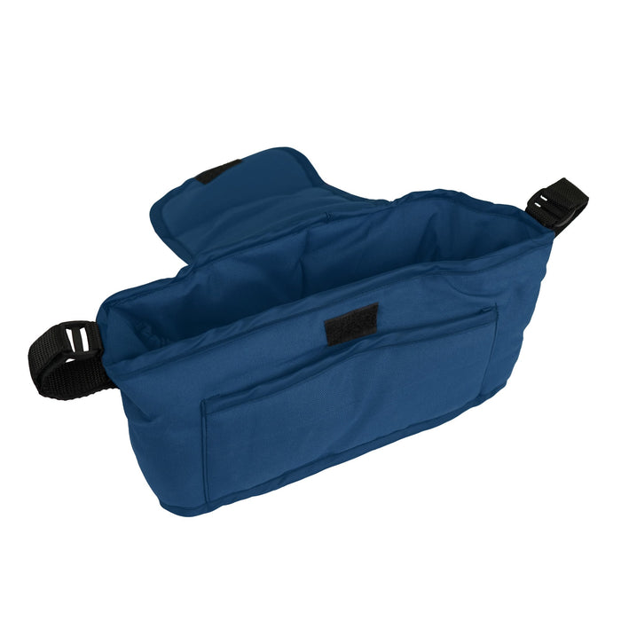Organizer per Passeggino per Animali Blu Navy con Cinghie a Strappo e Tasche