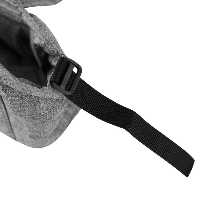 Organizer per Passeggino per Animali Grigio con Cinghie a Strappo e Tasche