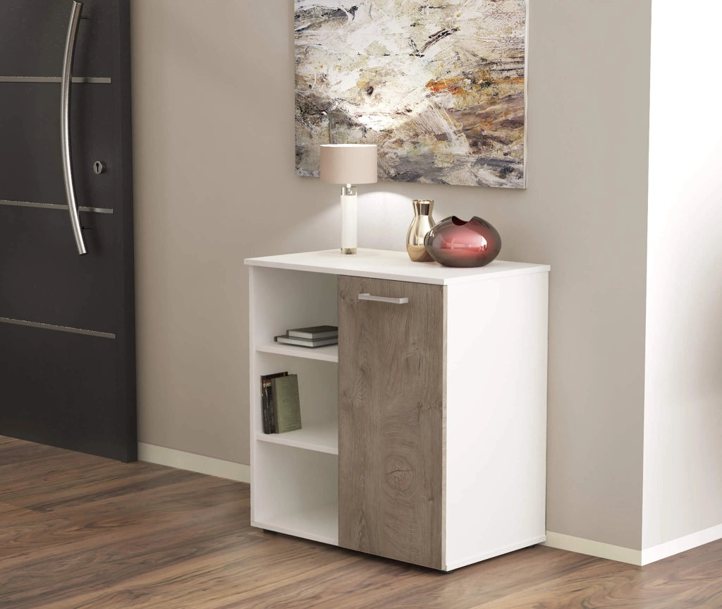 Mobile Ingresso Moderno Salvaspazio in Legno Composito cm 68x35x87 - LOUIS