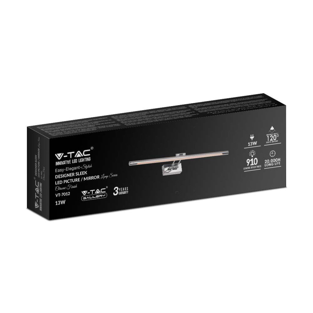 Lampada per specchio bagno 12W Picture LED Chrome 3000K D: 640mm