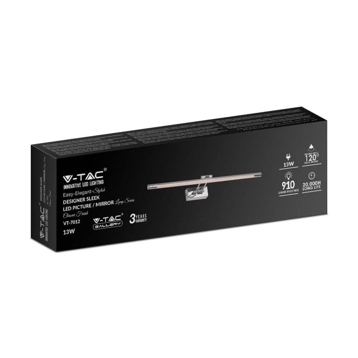 Lampada per specchio bagno 12W Picture LED Chrome 3000K D: 640mm