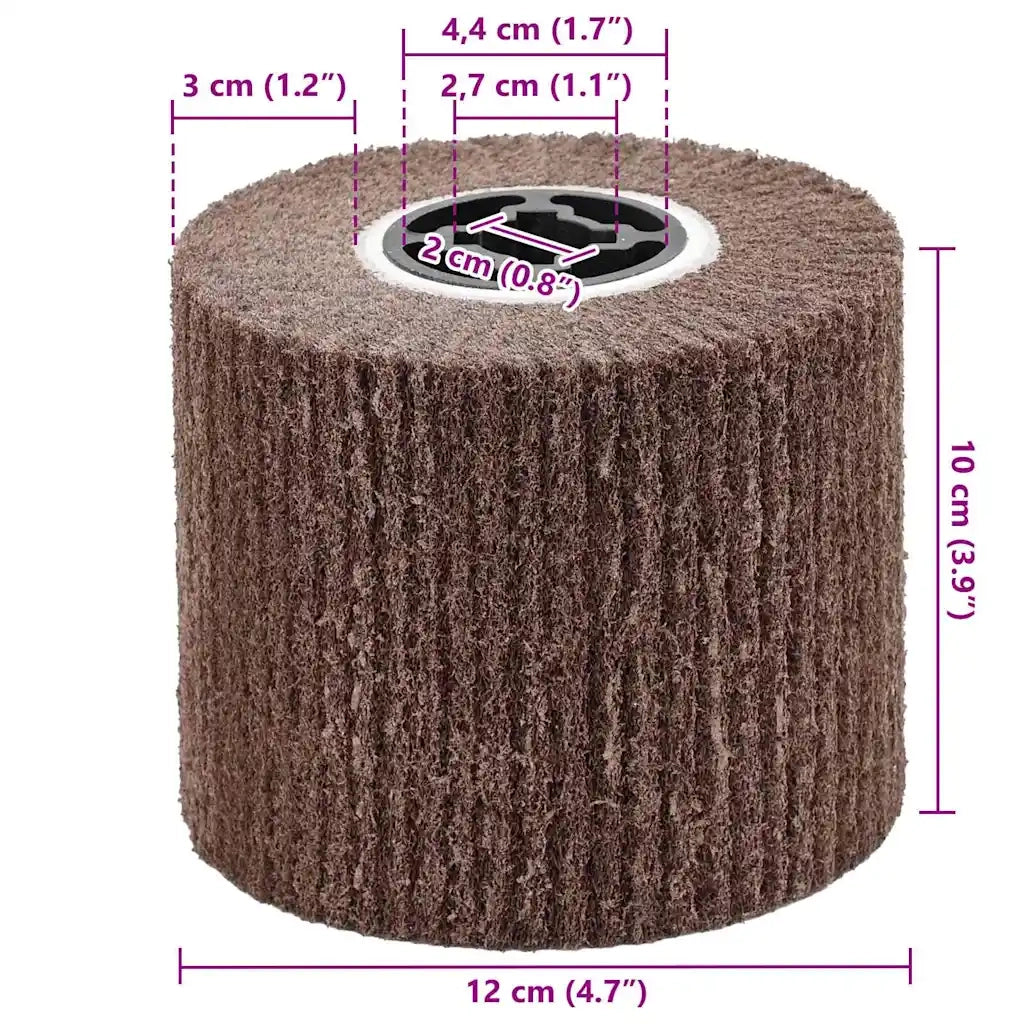 Rulli Abrasivi 3 pcs Marrone 12 x 12 x 10 cm Fibre sintetiche 42008341