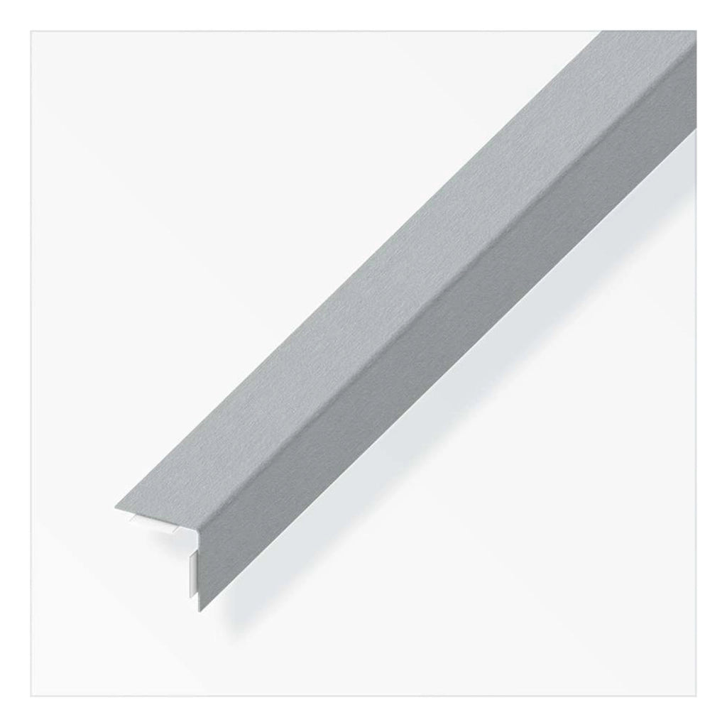 PROFILO ALLUMINIO AUTOADESIVO ANGOLARE INOX 15X15 1MT