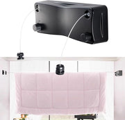 Linea di asciugatura retrattile in acciaio inossidabile di alta resistenza 2 x 5,2 m - Doppia linea di asciugatura da parete montabile all'esterno e all'interno per bagno e balcone