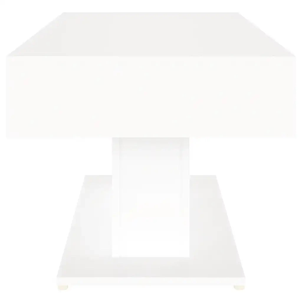 Tavolino da Salotto Bianco 96x50x45 cm in Truciolato