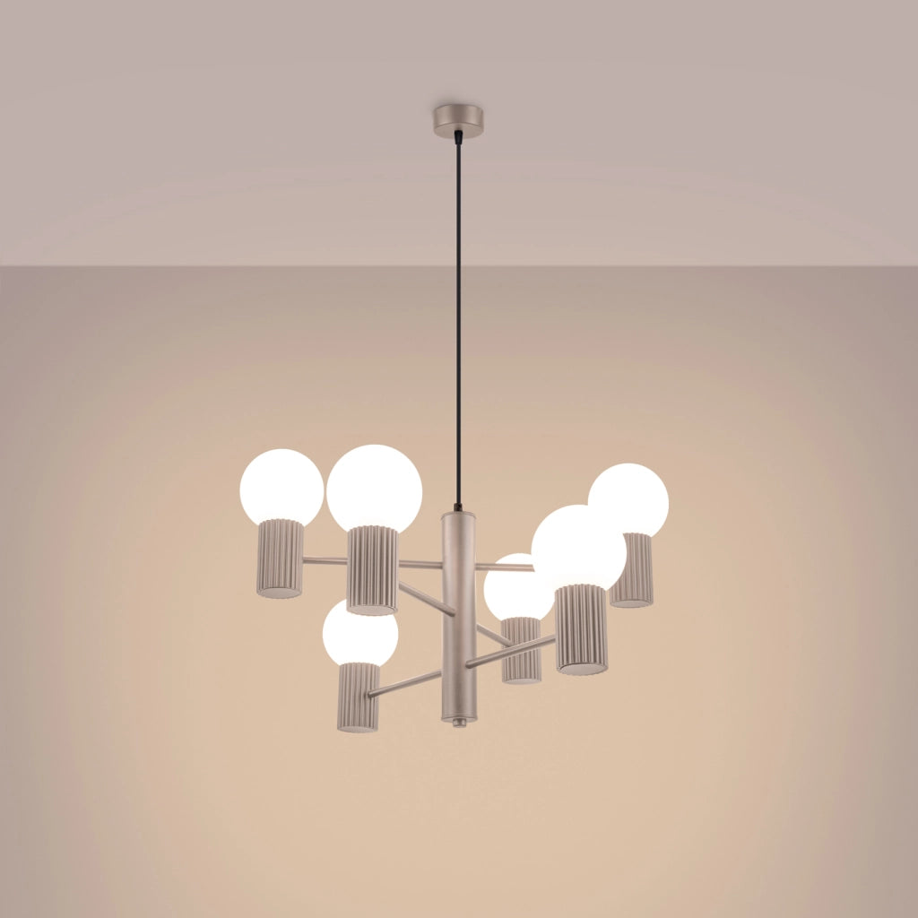 Lampadario HALO 6 taupe