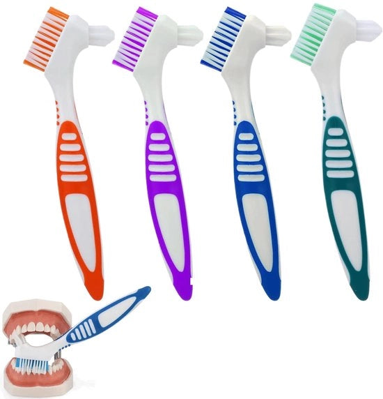 Set di spazzole interdentali da due parti - Pulizia doppia faccia - 4 pezzi