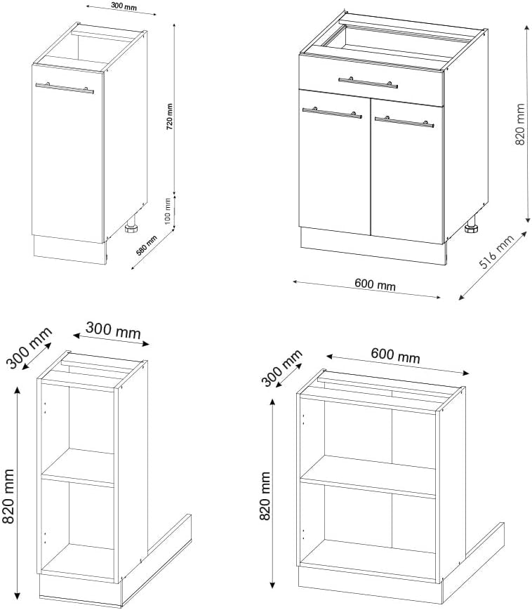 Isola cucina Fame-Line, Verde-oro Country House/Antracite, 90 cm con cassetto, senza piano di lavoro, per l'espansione flessibile tramite moduli aggiuntivi compatibili