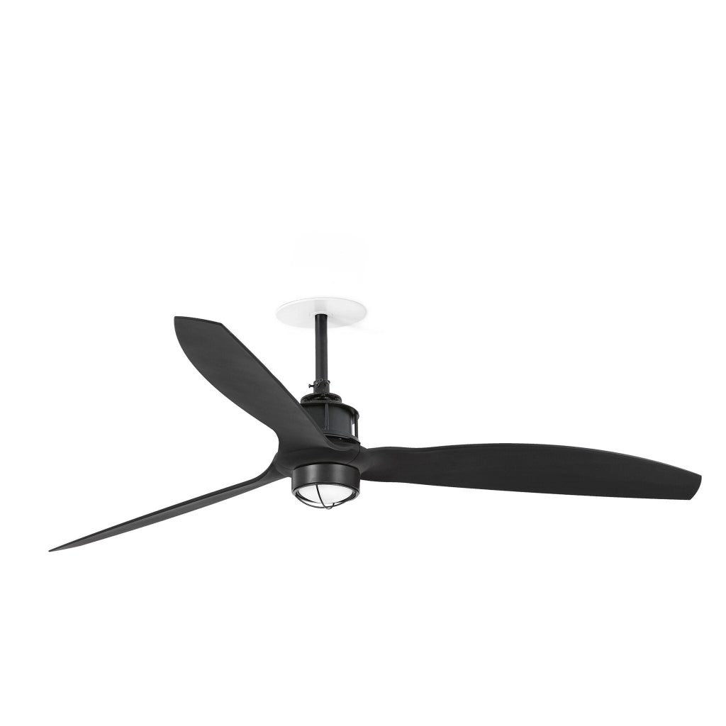 FARO ventilatore a soffitto Just Fan pale nero opaco motore DC 6 velocita funzione inversa compatibile Tuya per soffitti inclinati materiali di alta qualita design elegante durata garantita modello FA
