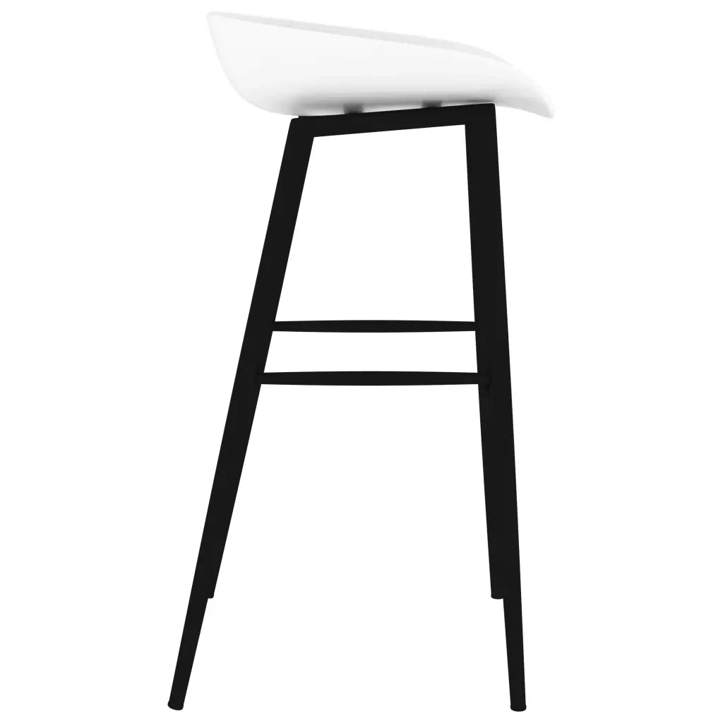 vidaXL Set da Bar 7 pz Nero e Bianco