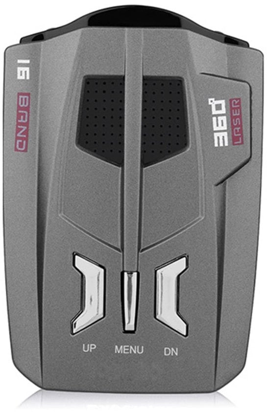 Radar Detector 360 Gradi di Protezione - Antiradar - Detezione Senza Ombra - Misurazione della Velocità - Allarme Acustico - Distanza di Detezione fino a 800m - Scheda di Velocità