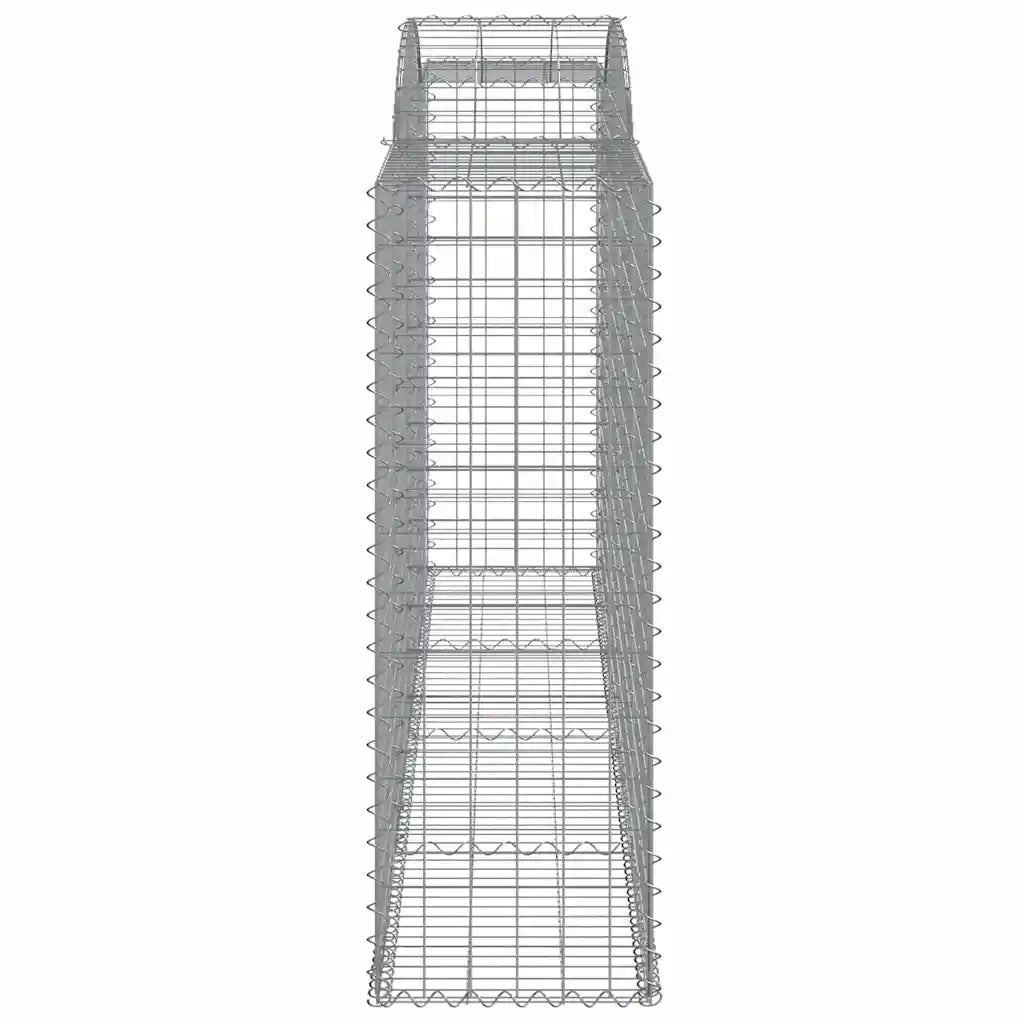 Cesti Gabbioni ad Arco 13 pz 300x50x140/160 cm Ferro Zincato 3146748