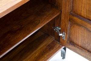 Mobile Mustang 175x40x75 cm in Legno di Acacia e in Ferro Marrone e Grigio