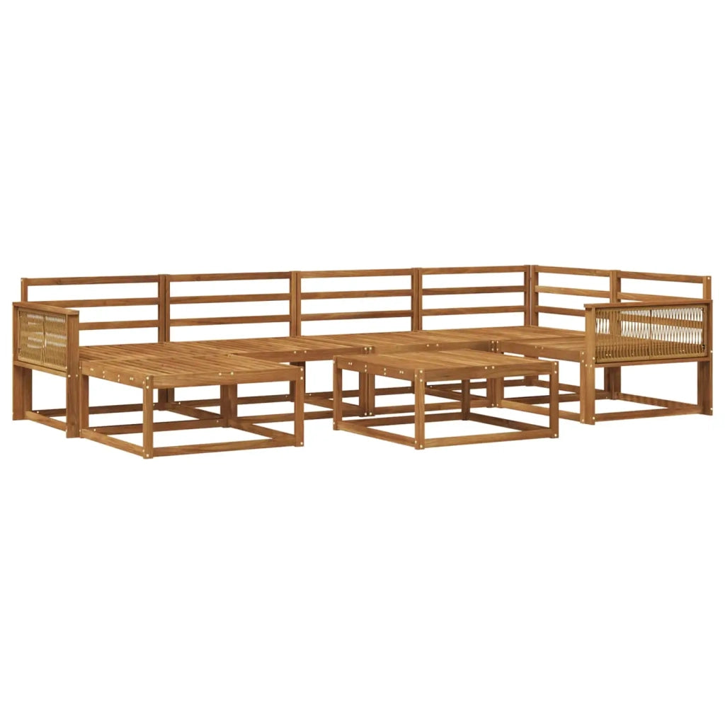 Set di divani da esterno 7 pcs Naturale 3382727