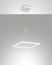 BARD SOSPENSIONE BIANCA L.42X42CM A LED 3000K - 39W - 3880 lm DIMMERABILE C/ACCESS.