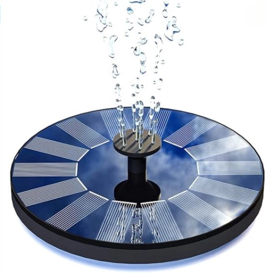 Pompa di acqua solare - Con filtro - 190L/h - 9V - Blu scuro