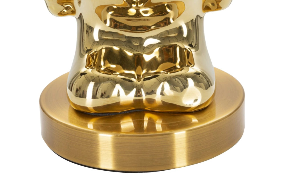 Lampada da tavolo Orsetto dorato cm ø 30x54