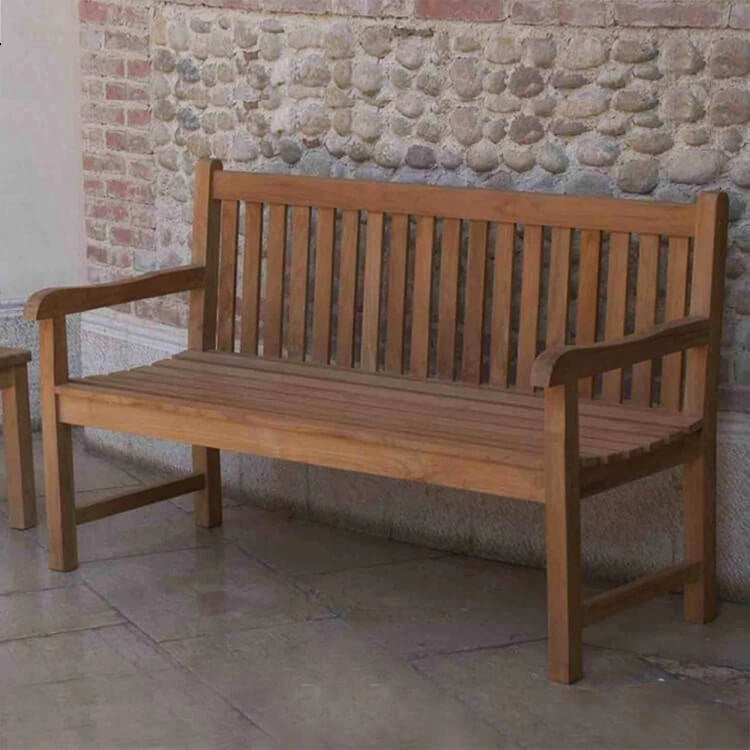 Panca da Giardino 3 posti in Legno Teak cm 150x65x90 - DRISKOLL