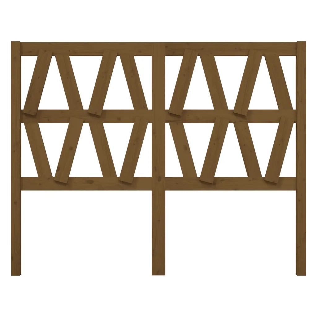 Testiera | Testata per Letto ambra 126x4x100 cm in Legno Massello di Pino