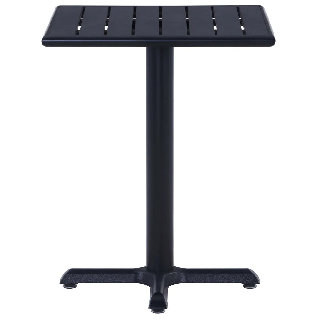 Tavolo da Giardino Nero 60x60x75 cm 49469