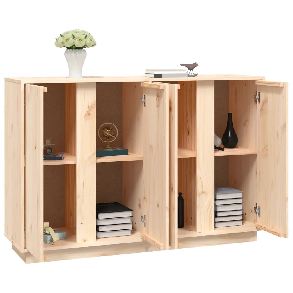 Credenza-Buffet-Armadio da cucina 120x35x80 cm in Legno Massello di Pino