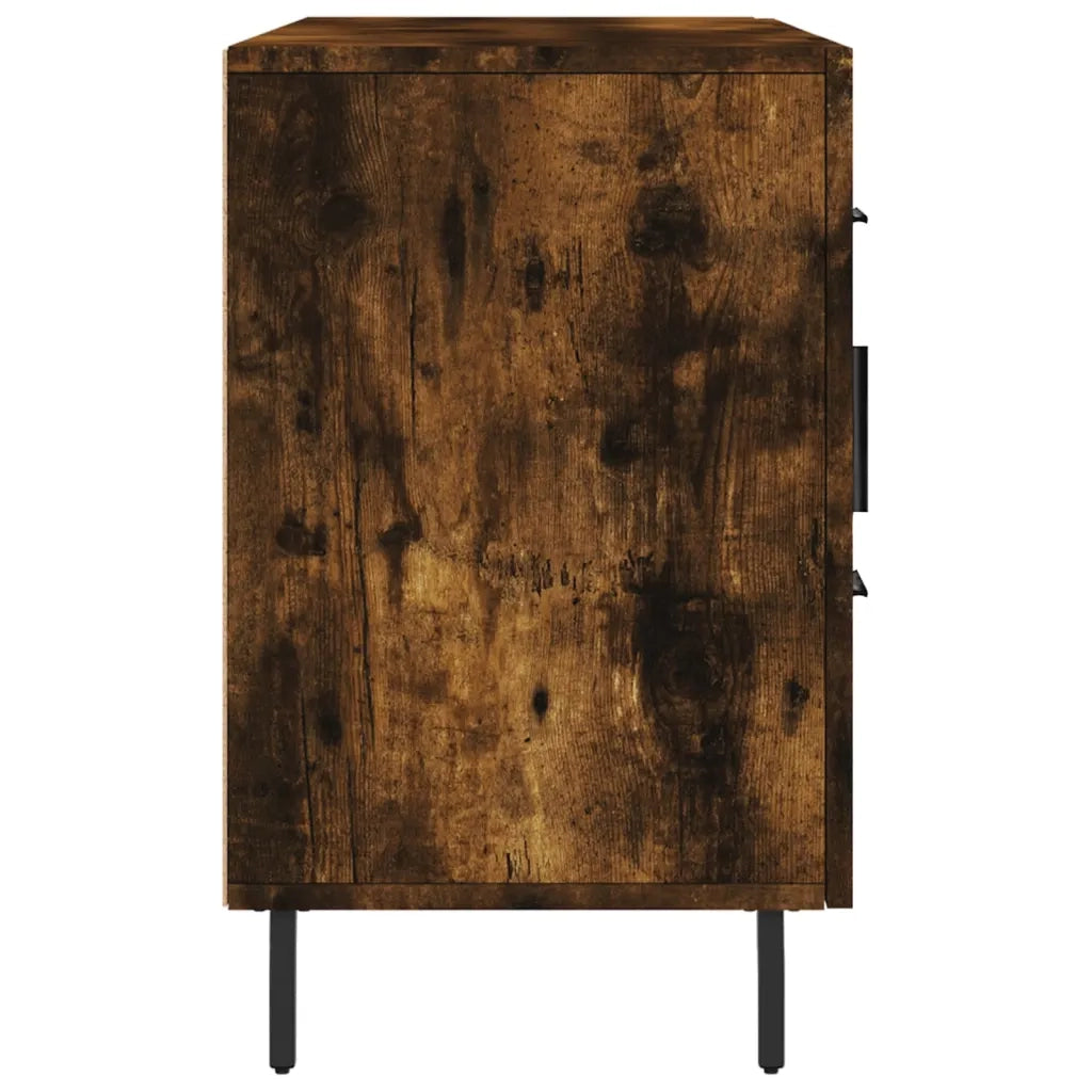 Credenza Rovere Fumo 100x36x60 cm in Legno Multistrato 828193