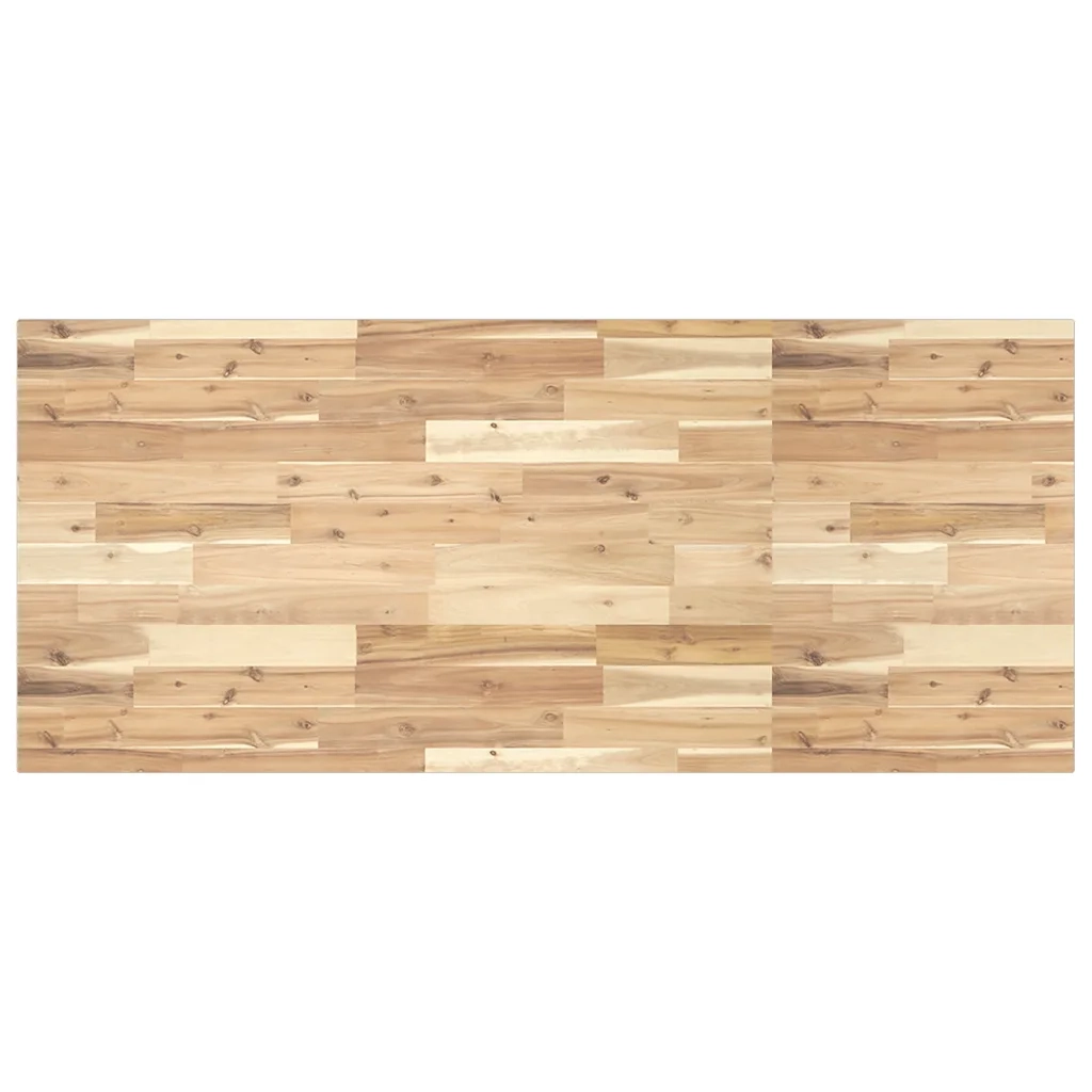 Piano Tavolo Rettangolare 120x60x2cm Legno Massello di Acacia 4008758