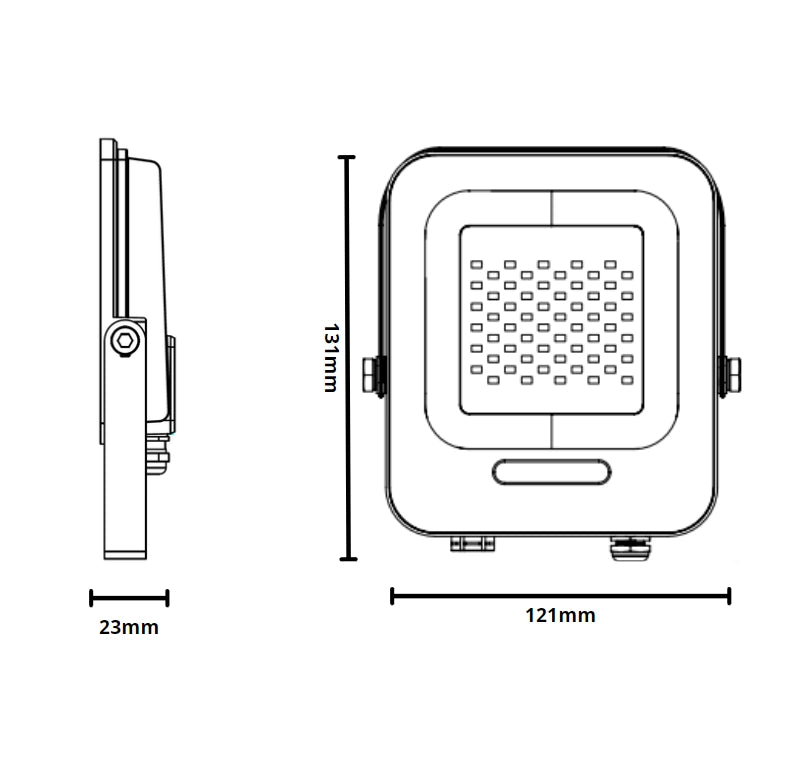 Proiettore led 20 watt slim metallo bianco ip65 equivalente 115 watt *** temperatura colore lampada 4500k bianco natu...