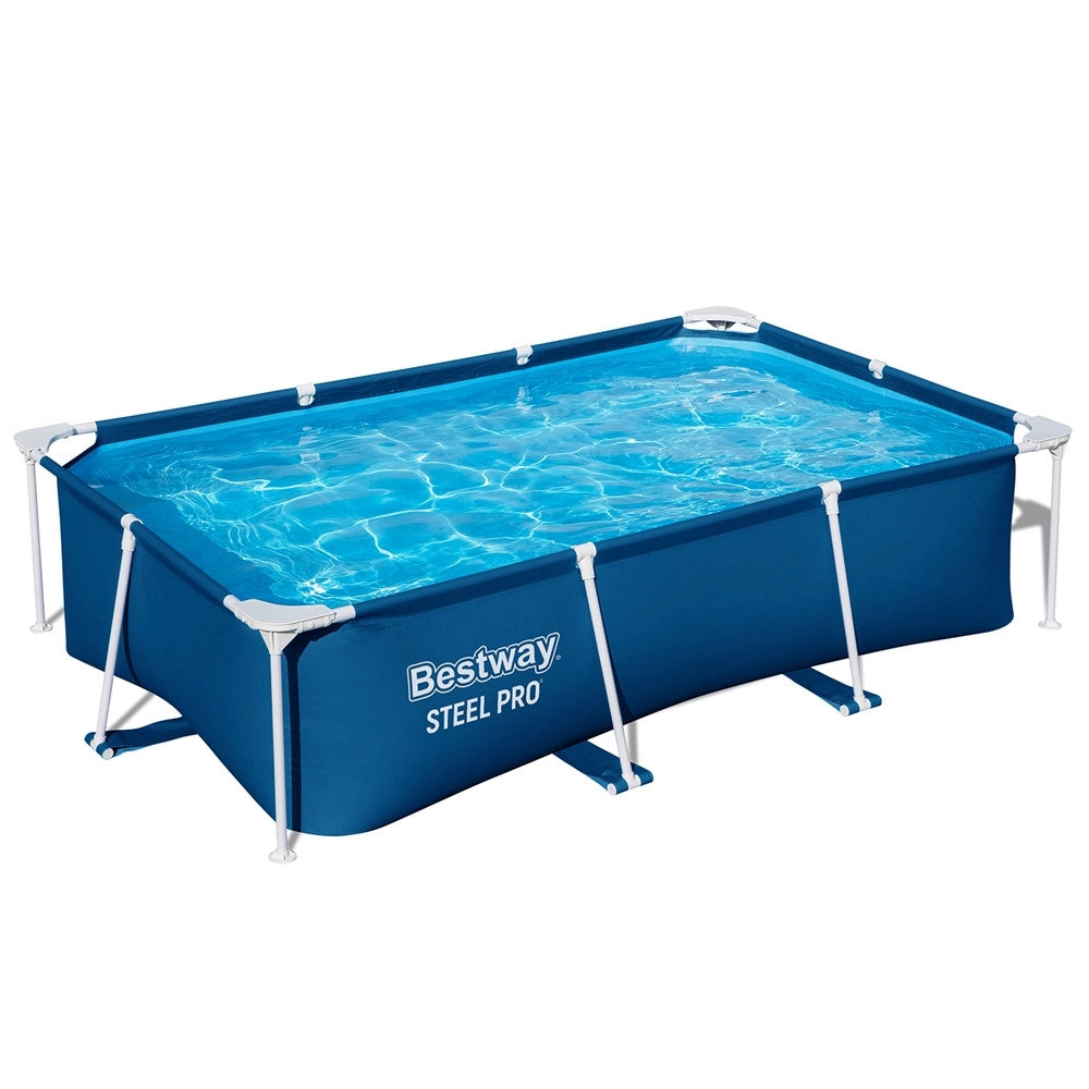 Trade Shop - Piscina Rettangolare Fuori Terra Steel Pro Frame Senza Pompa Con Struttura 259x170x61cm 56403 -