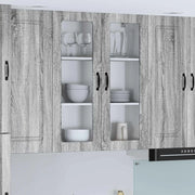 Pensile cucina con porta Lucca Grigio Sonoma 80 x 31 x 100 cm 885161