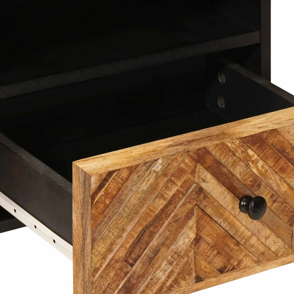 Tavolino da salotto con cassetto Marrone 80 x 54 x 40 cm