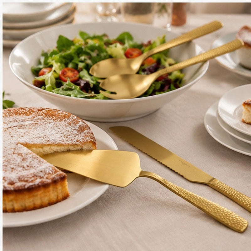 Set Posate da Portata Tognana Pauline 4 Pezzi Gold Natale