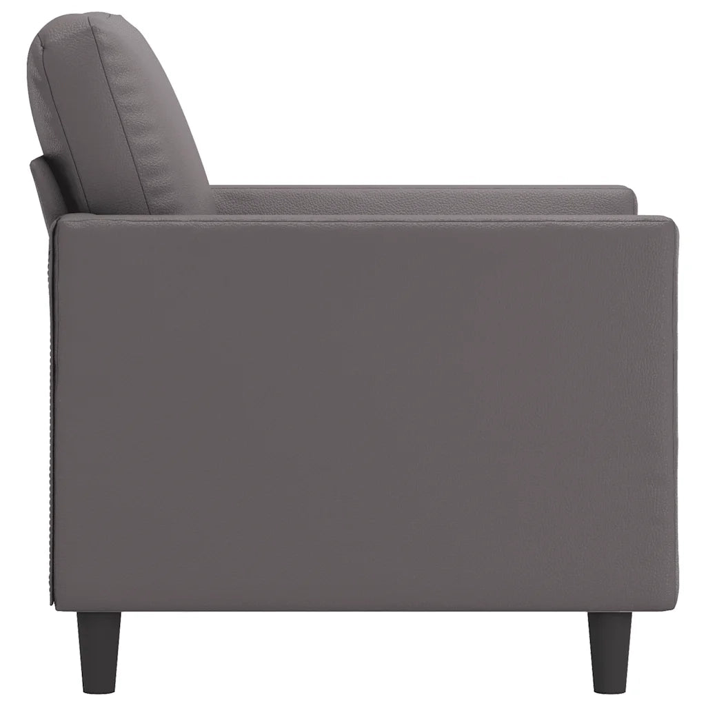 Poltrona-Divano Sedia Grigia 60 cm in Similpelle 261485