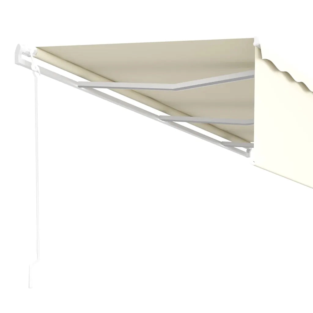 Tenda da Sole Retrattile Automatica con Parasole 6x3 m Crema cod mxl 52688
