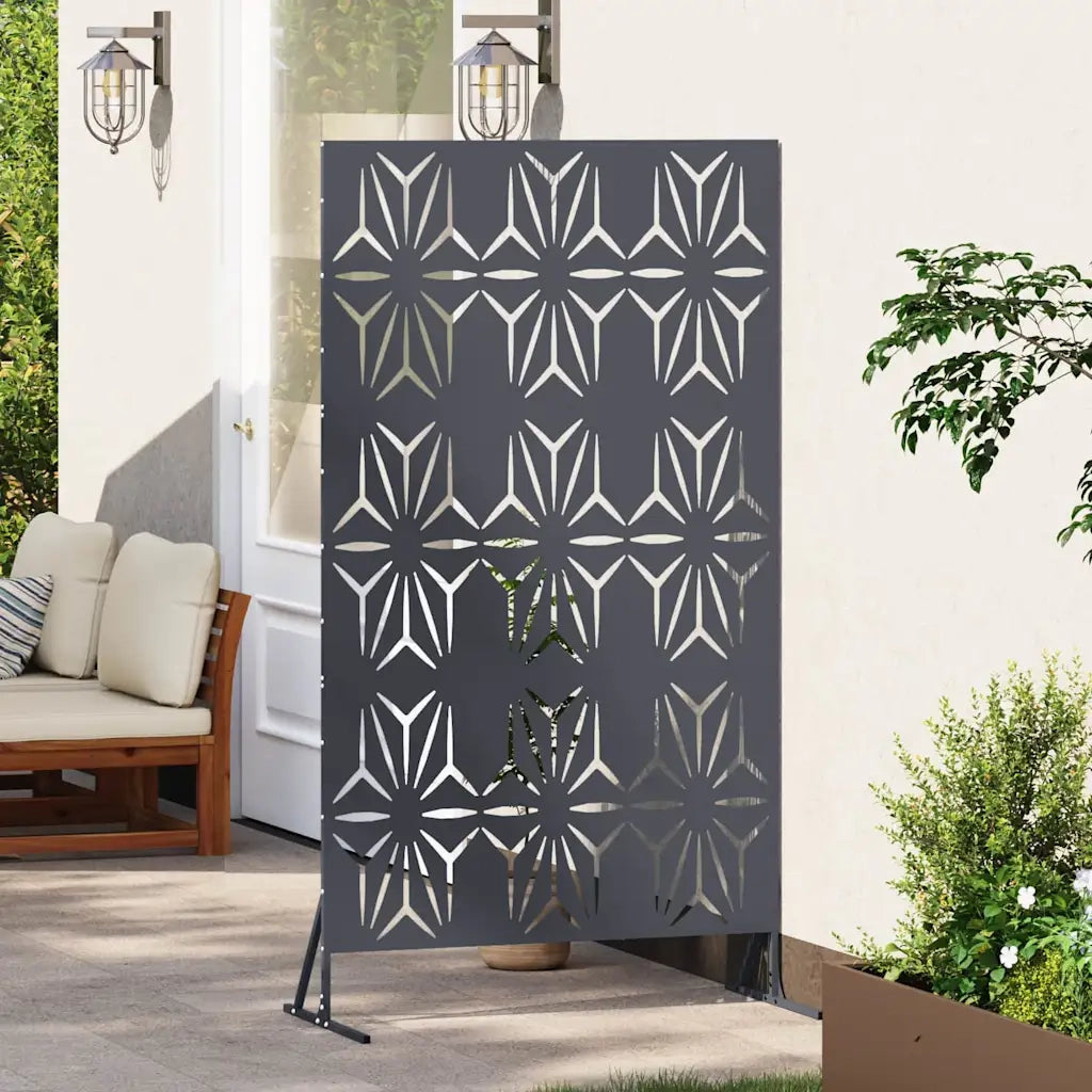 Schermo per Privacy Antracite 100 x 50 x 180 cm Acciaio CFW8630228