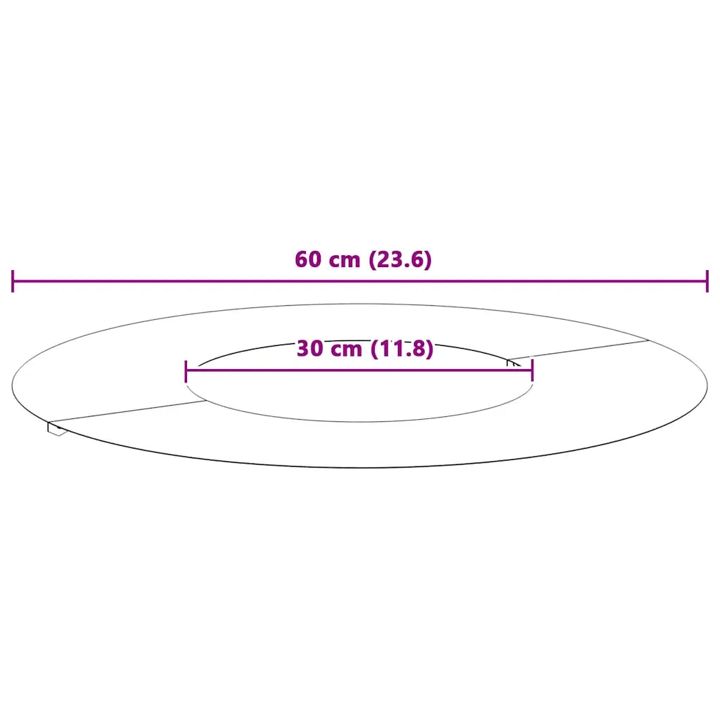 adatto per Anelli d'Albero Piatto 5 pz Bianco ?30 / 60 cm CFW5663979