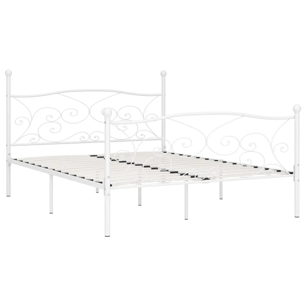 Giroletto con Doghe Bianco in Metallo 200x200 cm 284453