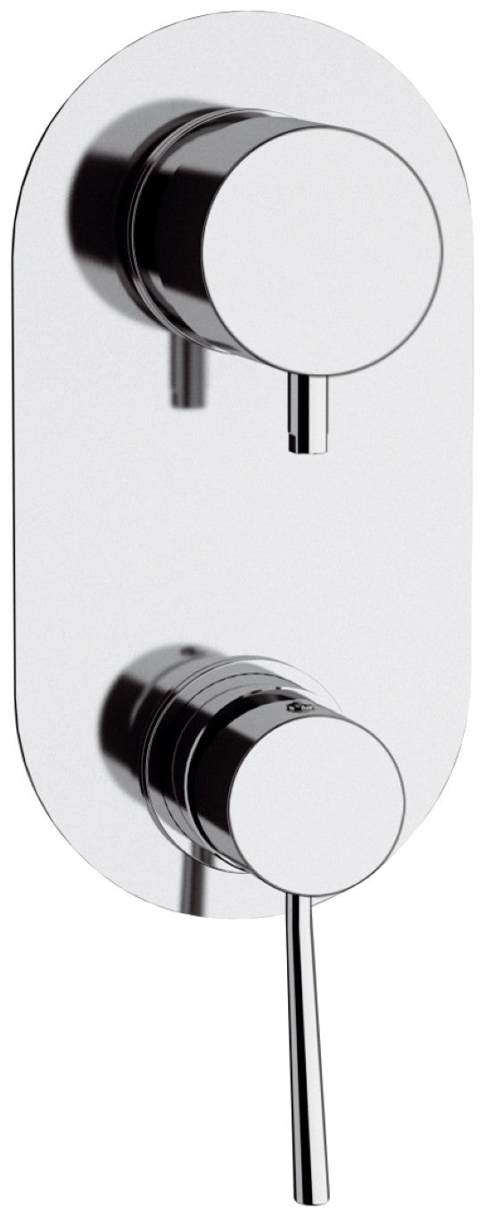 Rubinetto doccia con deviatore a 4 posizioni serie minimal