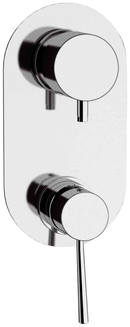 Rubinetto doccia con deviatore a 4 posizioni serie minimal